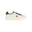 Tommy Hilfiger Baskets Blanches, Détails Verts, Semelle Amovible