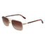 Lacoste Lunette métal doré, verres bruns, protection UV