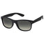 Polaroid Lunettes soleil homme, monture noire plastique, verres verts