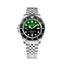 Bobroff Montre Sport Automatique, Acier Inoxydable, Cadran Vert