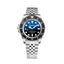 Bobroff Montre Habillé Automatique, Acier Inoxydable, Cadran Bleu
