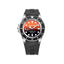 Bobroff Montre Sport Automatique, Cadran Orange, Bracelet Caoutchouc