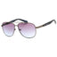 Guess Lunettes Soleil Métal Gris, Verres Dégradés Bleus Premium