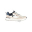 Lumberjack Baskets Blanches Homme, Contrastes Bleus, Semelle Amovible