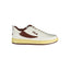 Fila Baskets Blanches, Détails Marron, Logo Brodé