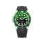 Bobroff Montre Sport Homme Automatique – Bracelet Caoutchouc Noir, Cadran Vert, 100 ATM, Collection Tabarca - Apparel & Accessories > Jewelry > Watches from Bobroff