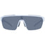 Lunettes de soleil blanches en polyamide pour homme, verres gris et protection UV 400.