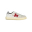 Calvin Klein Sleek White Lace-Up Sneakers with Contrast Details - Apparel & Accessories > Shoes > Sneakers from Calvin Klein