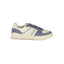Tommy Hilfiger Baskets Cuir Blanc, Détails Bleus, Semelle Amovible