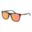 Converse Lunette Soleil Métal Noir, Verres Miroir Rouge