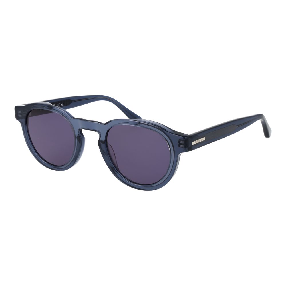 Replay Lunettes Panto Gris, Verres Violets, Style Vintage