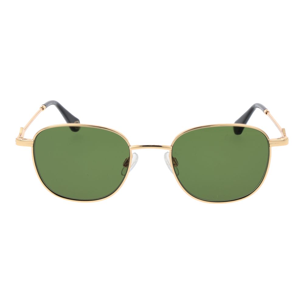 Replay Lunettes Or Métal, Verres Verts, Protection UV100%