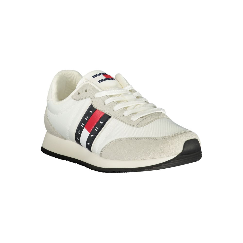 Tommy Hilfiger Baskets Blanc, Polyuréthane, Logo Iconique