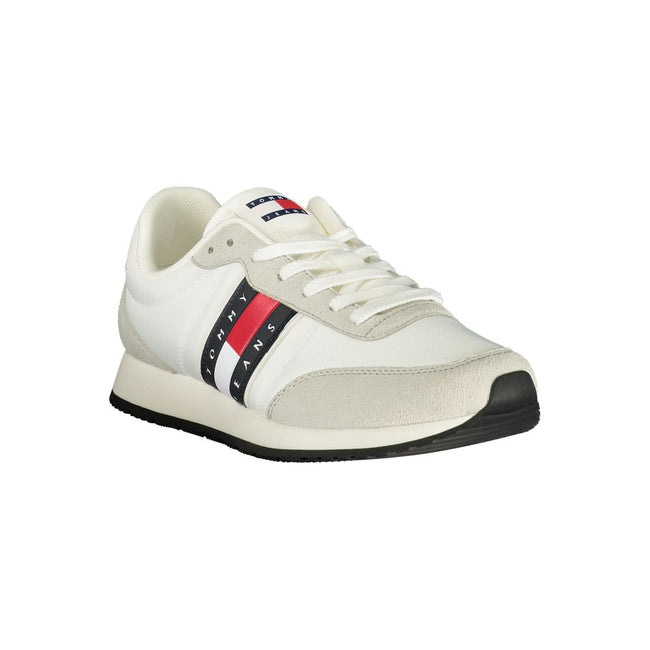 Tommy Hilfiger Baskets Blanc, Polyuréthane, Logo Iconique - Tommy Hilfiger | Hollys Men
