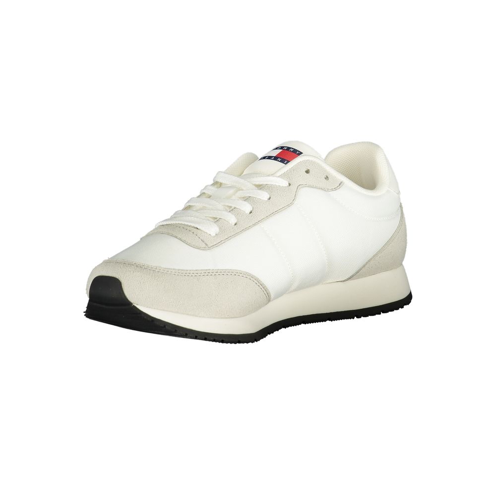 Tommy Hilfiger Baskets Blanc, Polyuréthane, Logo Iconique