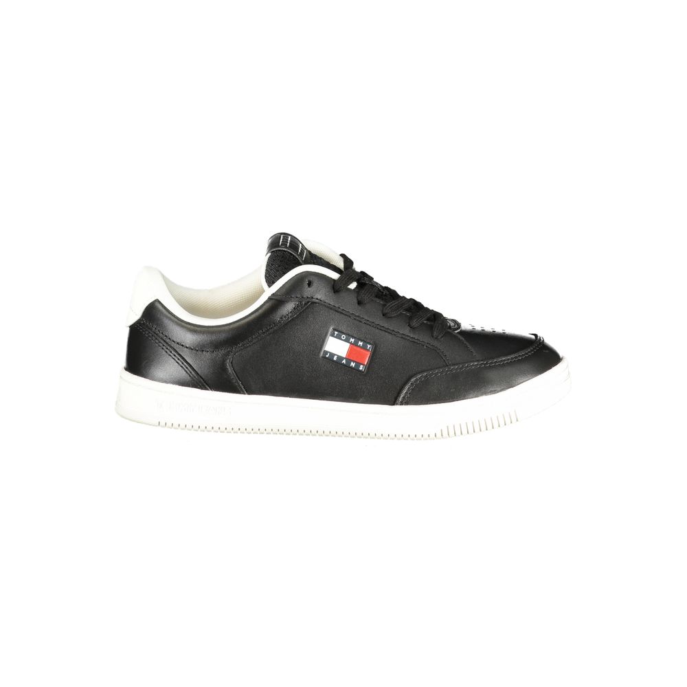 Tommy Hilfiger Baskets Noires, Polyuréthane, Détails Contrastés