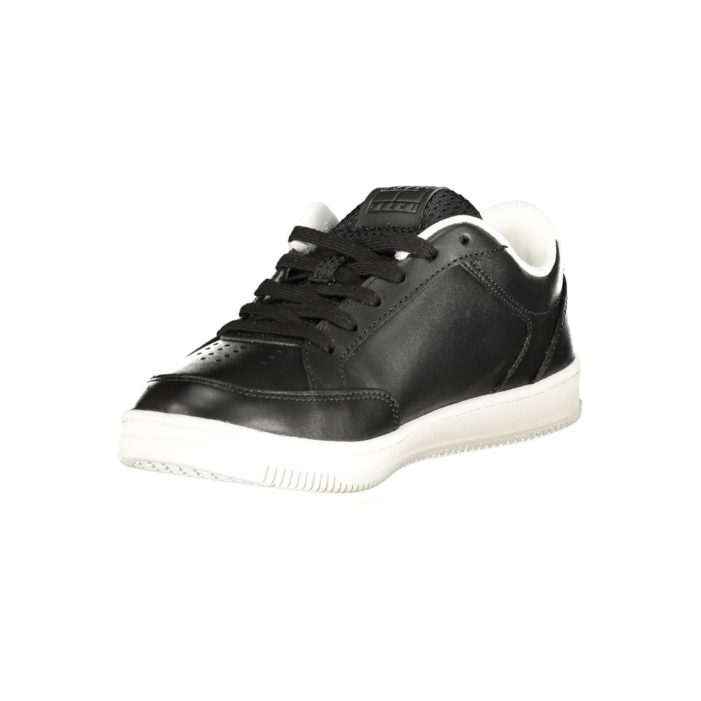Tommy Hilfiger Baskets Noires, Polyuréthane, Détails Contrastés