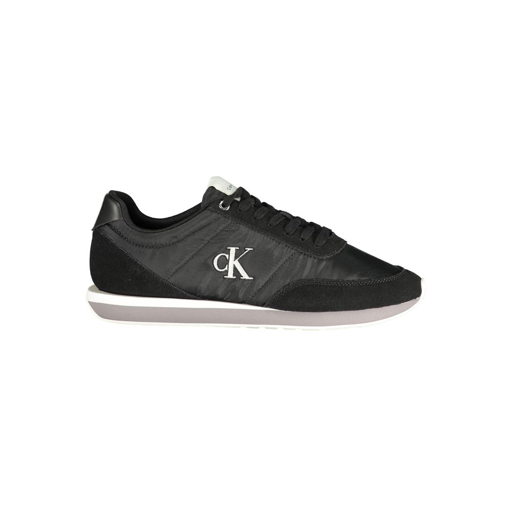 Calvin Klein Baskets Noir, Polyester Recyclé, Logo Brodé