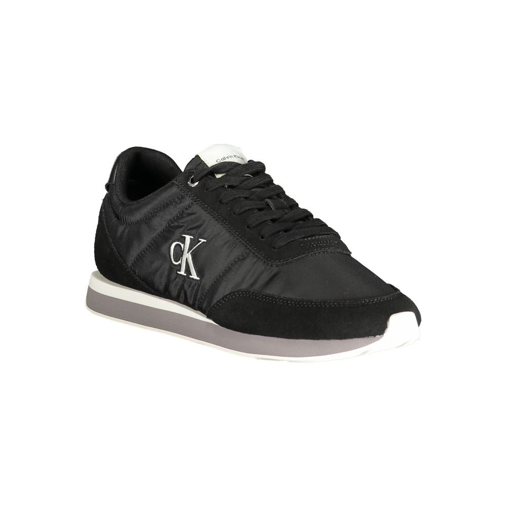 Calvin Klein Baskets Noir, Polyester Recyclé, Logo Brodé
