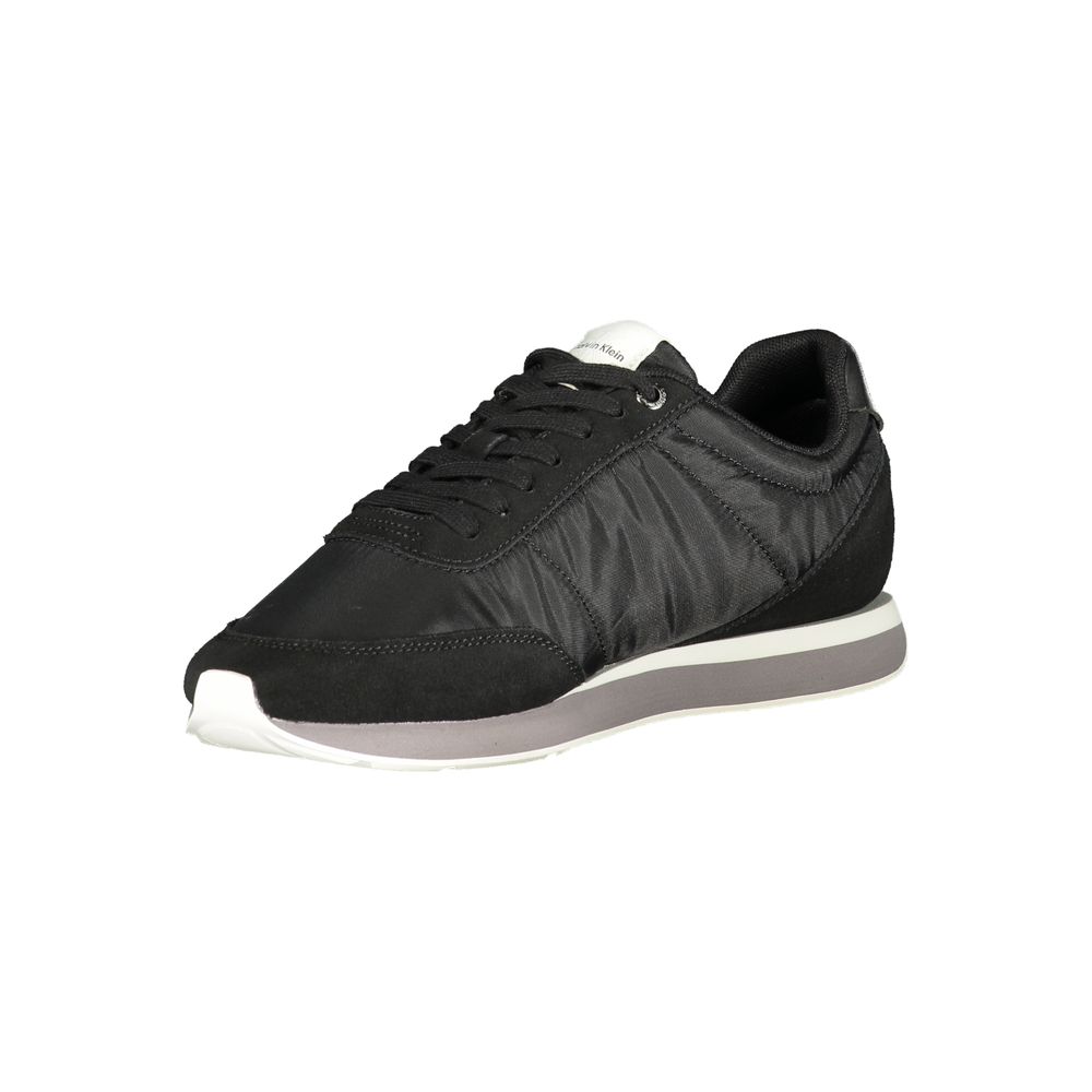 Calvin Klein Baskets Noir, Polyester Recyclé, Logo Brodé