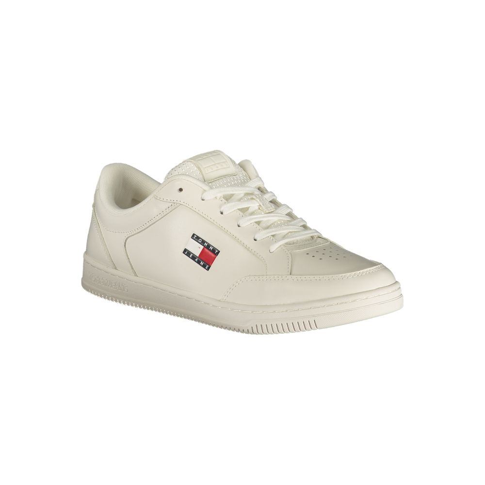 Tommy Hilfiger Baskets Blanc Polyuréthane, Design Sportif