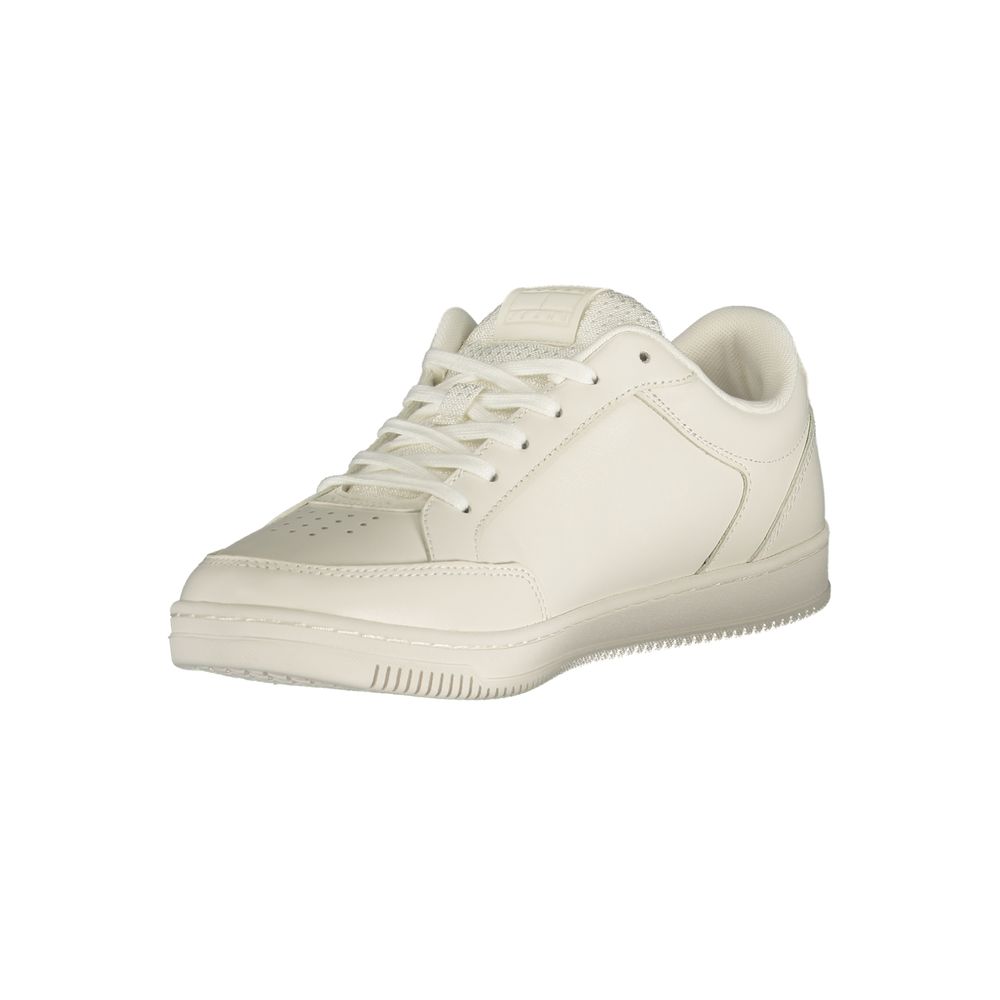 Tommy Hilfiger Baskets Blanc Polyuréthane, Design Sportif