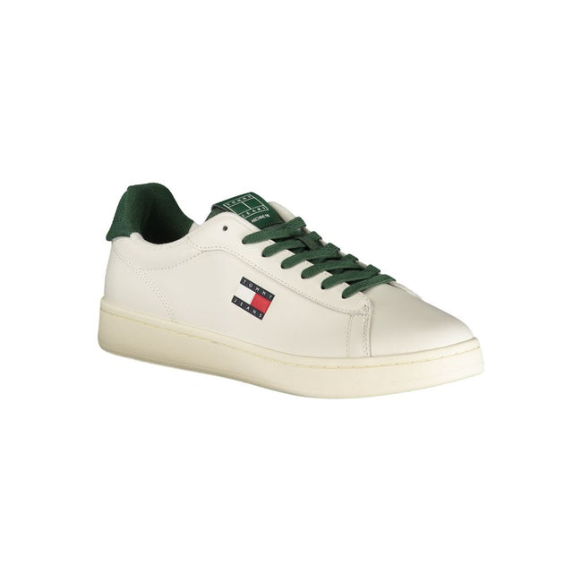 Tommy Hilfiger Baskets Blanches, Détails Verts, Semelle Amovible - Tommy Hilfiger | Hollys Men
