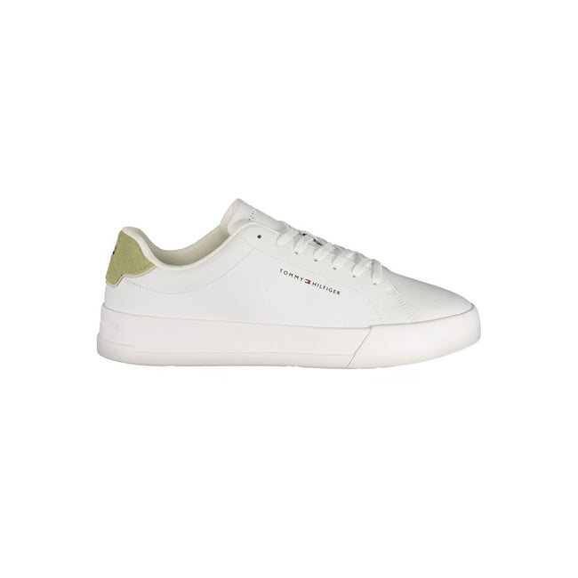 Tommy Hilfiger Baskets Blanches, Accents Verts, Semelle Amovible - Tommy Hilfiger | Hollys Men
