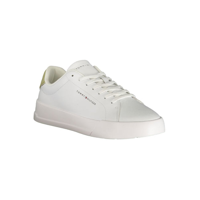 Tommy Hilfiger Baskets Blanches, Accents Verts, Semelle Amovible - Tommy Hilfiger | Hollys Men