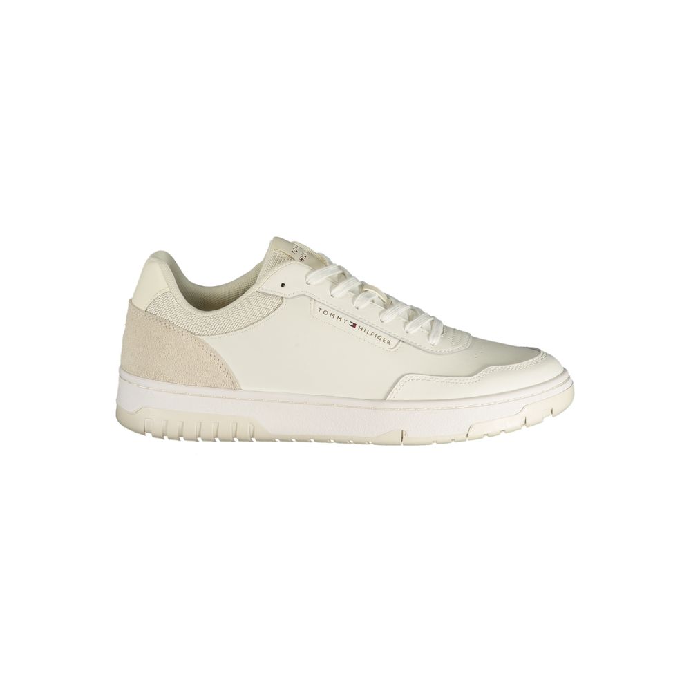 Tommy Hilfiger Baskets Blanches, Cuir Premium, Design Urbain