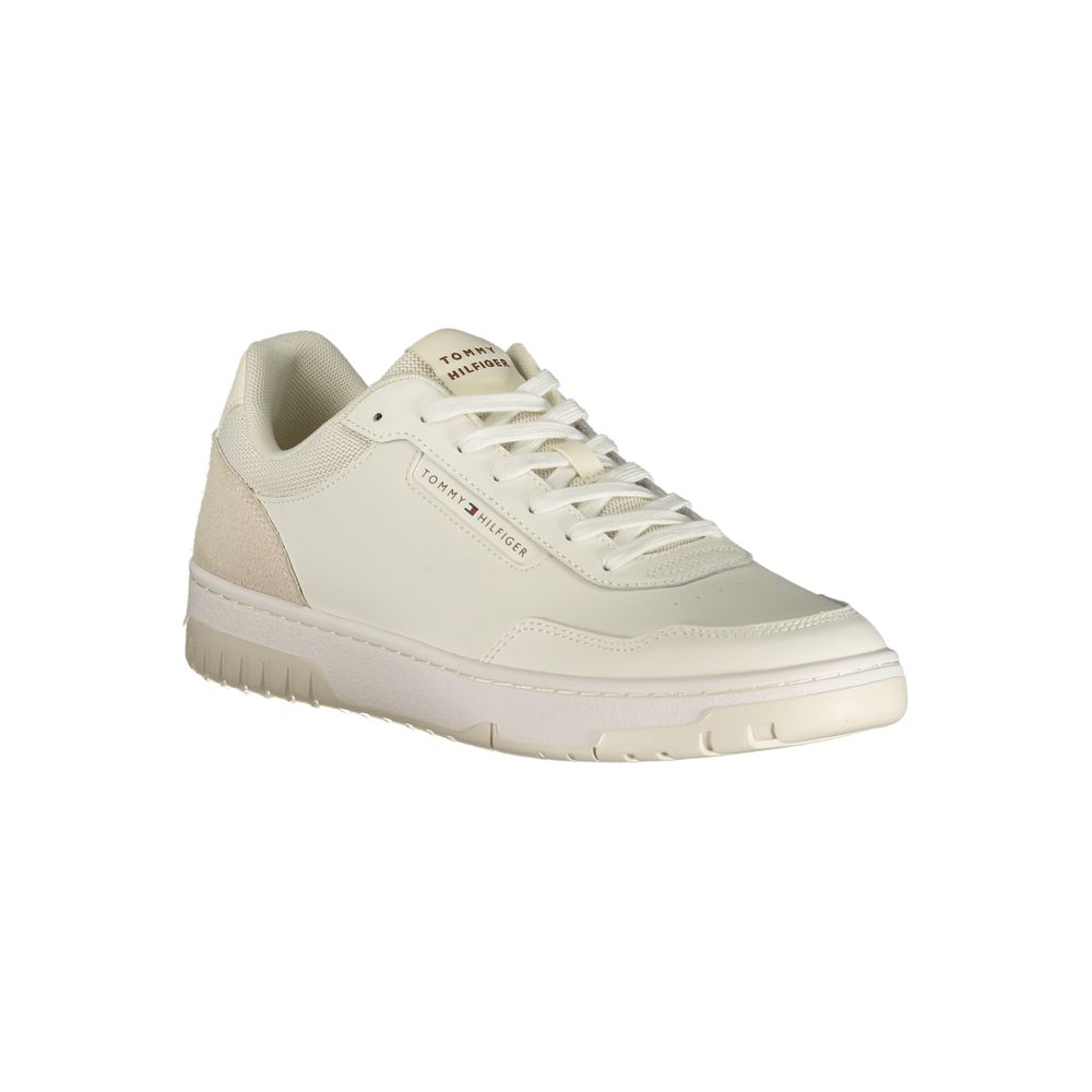 Tommy Hilfiger Baskets Blanches, Cuir Premium, Design Urbain