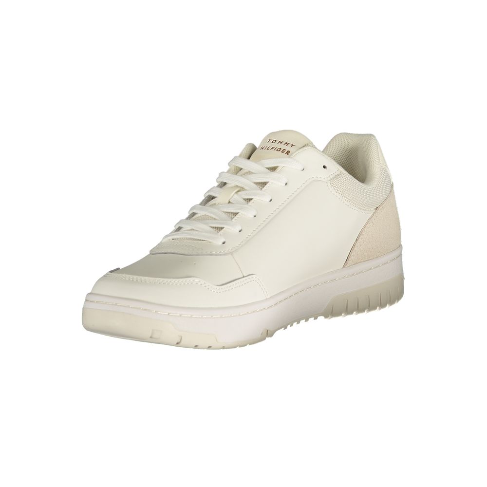 Tommy Hilfiger Baskets Blanches, Cuir Premium, Design Urbain