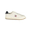Tommy Hilfiger Baskets Blanc, Détails Bleu, Semelle Amovible