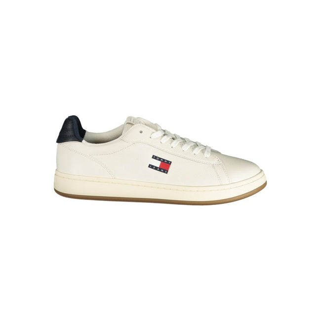 Tommy Hilfiger Baskets Blanc, Détails Bleu, Semelle Amovible - Tommy Hilfiger | Hollys Men