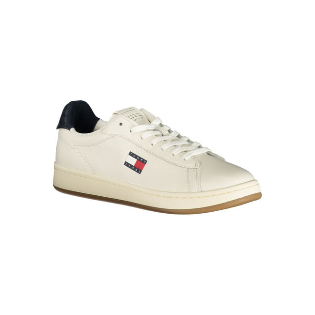 Tommy Hilfiger Baskets Blanc, Détails Bleu, Semelle Amovible - Tommy Hilfiger | Hollys Men