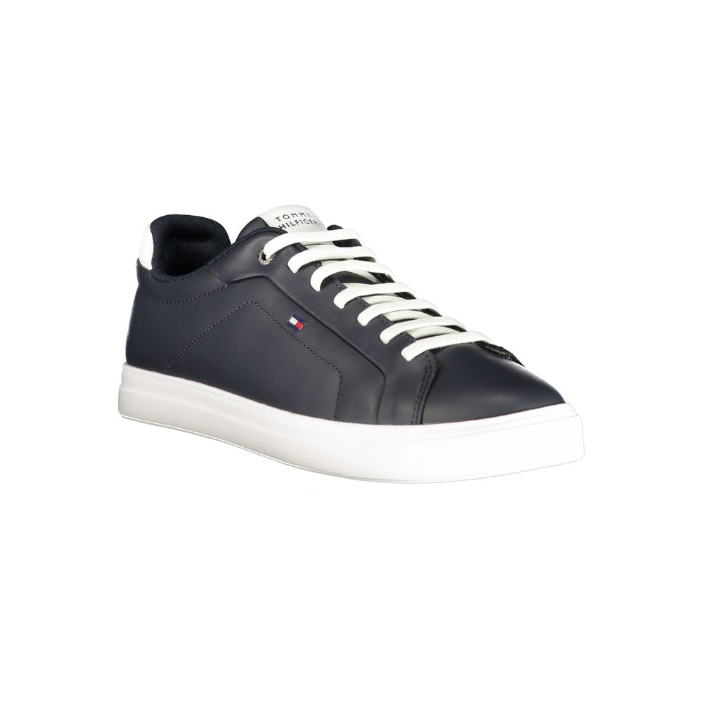Tommy Hilfiger Baskets Bleues, Détails Blancs, Semelle Amovible