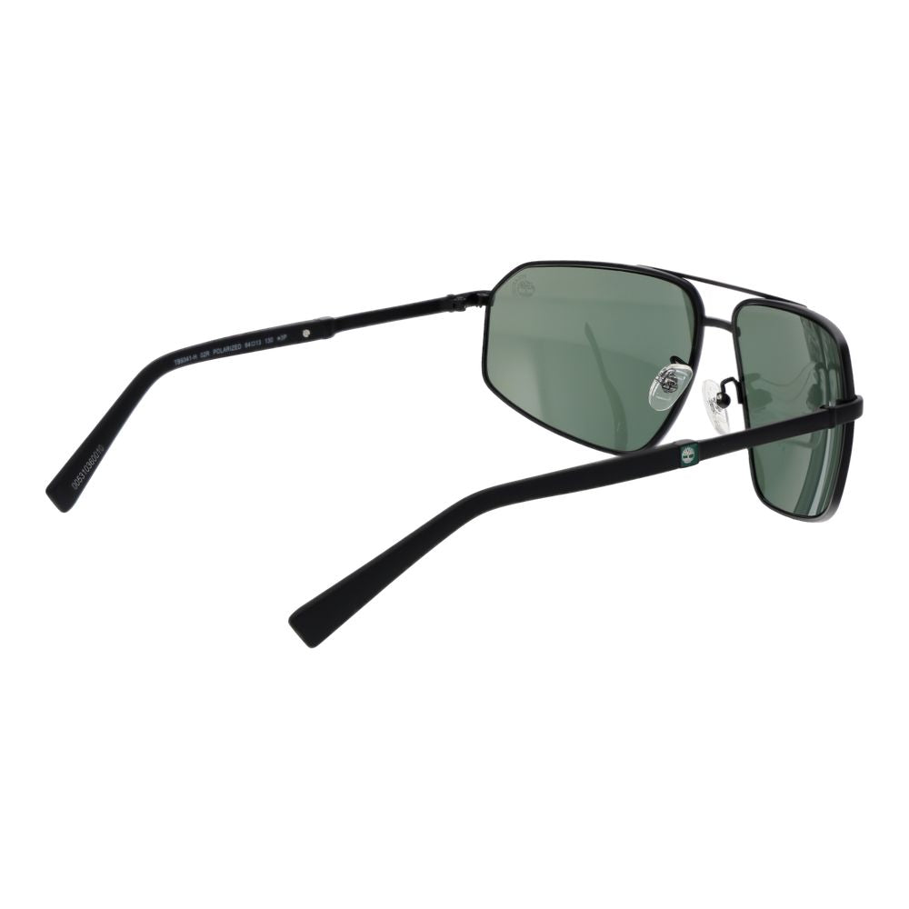 Timberland Lunette Aviateur Noire, Métal, Verres Polarisés