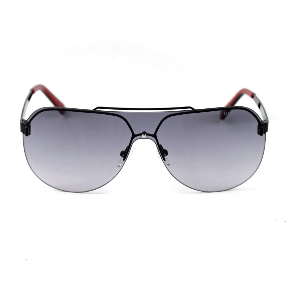 Guess Lunettes Métal Noir, Protection UV 100%, Style Masculin