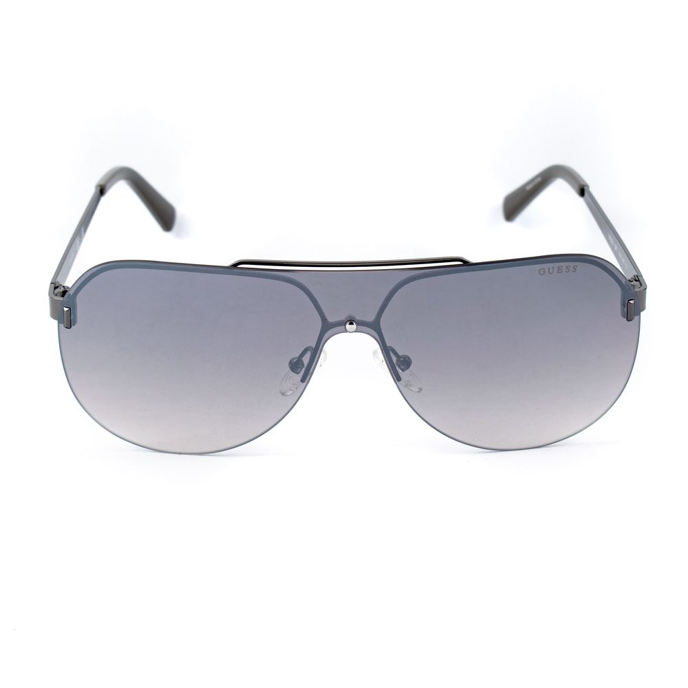 Guess Lunettes Métal Gris, Protection UV 100%, Style Classique