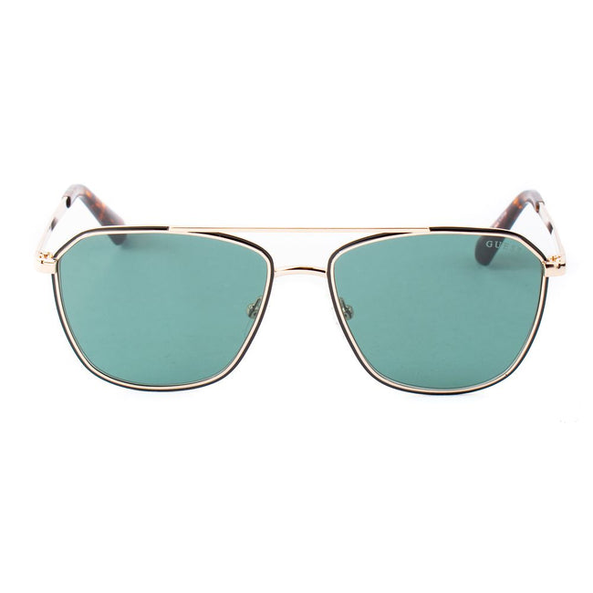 Guess Lunettes de Soleil Dorées, Monture Métal, Verres Gris - Guess | Hollys Men
