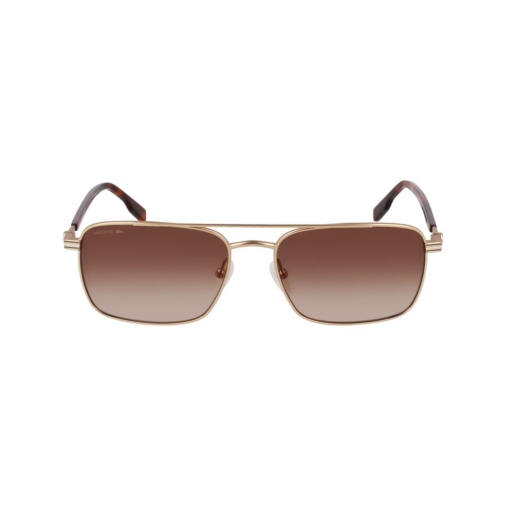 Lacoste Lunette métal doré, verres bruns, protection UV
