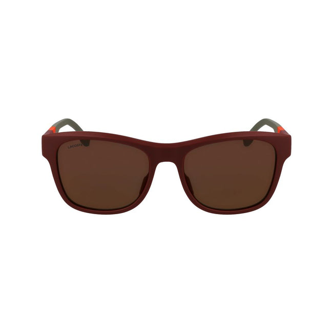 Lacoste Lunettes de Soleil Rouge, Verres Orange, Design Sportif - Lacoste | Hollys Men