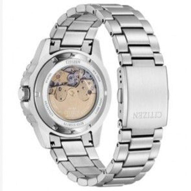 Citizen Montre Sport Automatique, Acier Gris, Cadran Orange - Citizen | Hollys Men