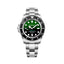Bobroff Montre Habillé Automatique, Acier Inoxydable, Cadran Vert