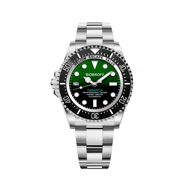 Bobroff Montre Habillé Automatique, Acier Inoxydable, Cadran Vert - Bobroff | Hollys Men