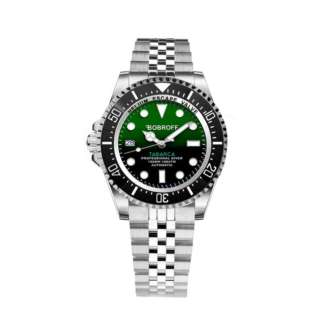 Bobroff Montre Sport Automatique, Acier Inoxydable, Cadran Vert - Bobroff | Hollys Men