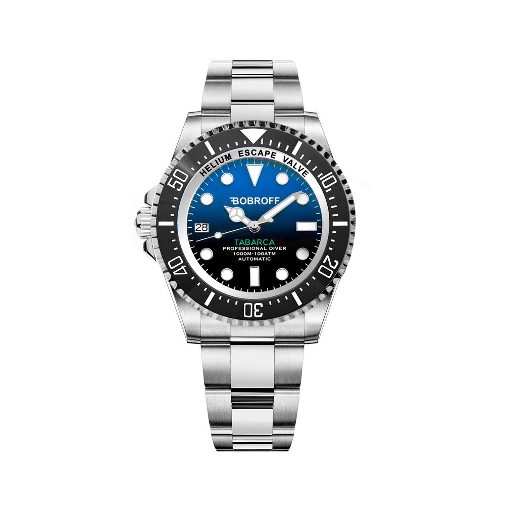 Bobroff Montre Habillé Tabarca, Acier Inoxydable, Cadran Bleu