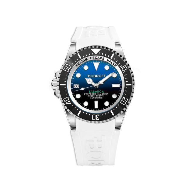 Bobroff Montre Sport Automatique, Cadran Bleu, Bracelet Caoutchouc - Bobroff | Hollys Men
