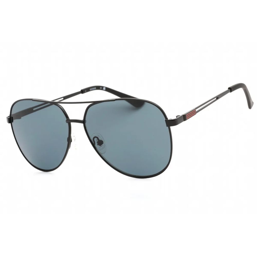 Guess Lunettes Métal Noir, Verres Gris, Design Masculin Premium