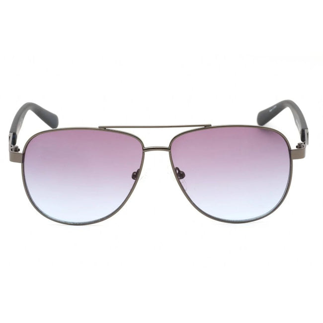 Guess Lunettes Soleil Métal Gris, Verres Dégradés Bleus Premium - Guess | Hollys Men